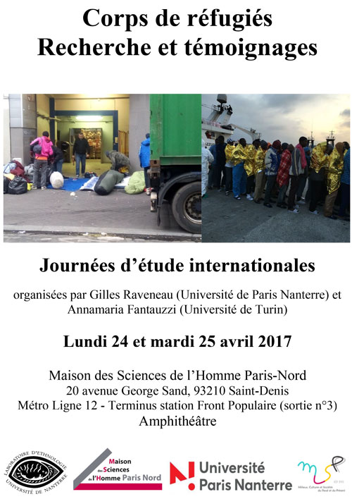 Affiche Corps de refugies 24 25avril17