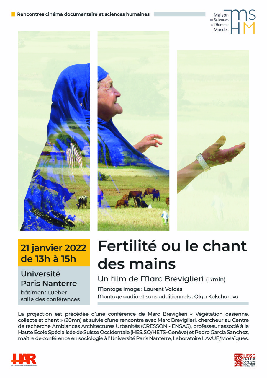 Fertilite ou le chant des mains de Marc Breviglieri