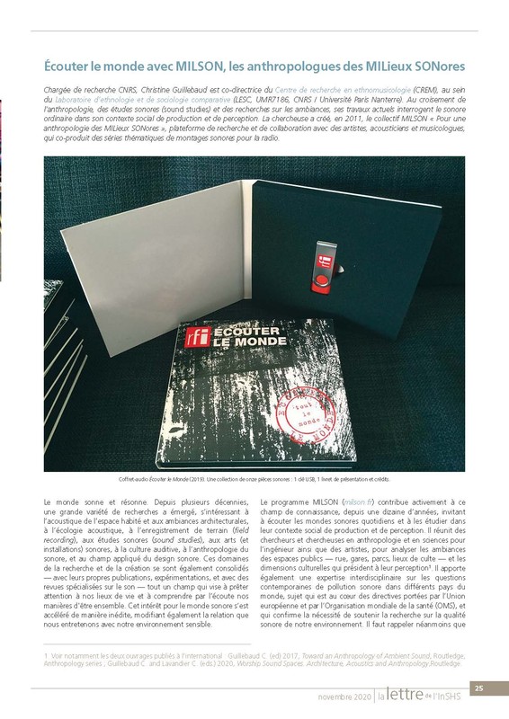 Écouter le monde avec MILSON, les anthropologues des ... Image 1