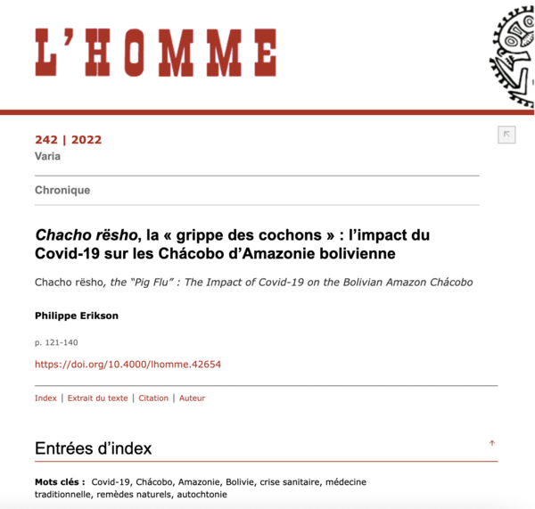 Chacho rësho, la « grippe des cochons » : l’impact du ... Image 1