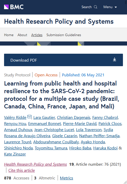 Learning from public health and hospital resilience to the ... Image 1